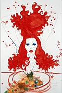 Marc Quinn - Crab Nebula (Works on Paper (Drawings, Watercolors etc.)) h: 154 x w: 101 cm / h: 60.6 x w: 39.8 in