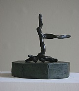 Barry Flanagan - Hare Theme PhD (Sculptures) h: 11 x w: 11.4 x d: 6.3 cm / h: 4.3 x w: 4.5 x d: 2.5 in