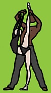 Julian Opie - Eric and Sarah. 3 (Paintings) h: 108.4 x w: 58.9 cm / h: 42.7 x w: 23.2 in