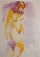 Eric Fischl - Untitled (Works on Paper (Drawings, Watercolors etc.)) h: 16.2 x w: 12.5 in / h: 41.1 x w: 31.8 cm
