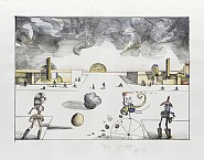 Saul Steinberg - Main Street (Prints and Multiples) h: 22.6 x w: 30 in / h: 57.4 x w: 76.2 cm