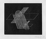 László Moholy-Nagy - Composition A II (Prints and Multiples) h: 3.9 x w: 4.7 in / h: 9.9 x w: 11.9 cm