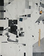 Kurt Schwitters - Lithograph in black tones with 3 collage elements Work Date: 1923 (Mixed Media) h: 55.5 x w: 45.5 cm / h: 21.9 x w: 17.9 in