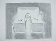 Richard Artschwager - Four Dinner (Works on Paper (Drawings, Watercolors etc.)) h: 19 x w: 25 in / h: 48.3 x w: 63.5 cm