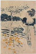 Woman in Garden