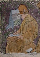 Woman in a Railway Carriage