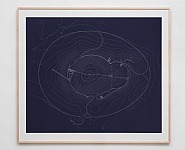 James Turrell - 2013 Site Plan Blueprint (Prints and Multiples) h: 53 x w: 60 in / h: 134.6 x w: 152.4 cm