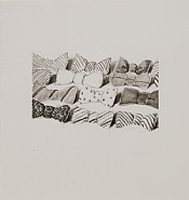 Wayne Thiebaud - Bow Ties (Prints and Multiples) h: 22 x w: 20.9 in / h: 55.9 x w: 53.1 cm