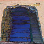 Wayne Thiebaud - Big Rock Mountain (Paintings) h: 54 x w: 54 in / h: 137.2 x w: 137.2 cm