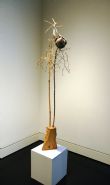 William Christenberry - Found Nest with Prickly Tree Branch (Mixed Media) h: 57.5 x w: 16 x d: 16 in / h: 146 x w: 40.6 x d: 40.6 cm