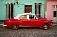 Car and Superman, Trinidad, Cuba
