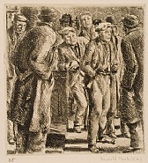 Reginald Marsh - Bowery (Prints and Multiples) h: 6.1 x w: 5.2 in / h: 15.5 x w: 13.2 cm