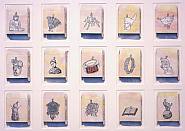 Jane Hammond - Silver Charms (Works on Paper (Drawings, Watercolors etc.)) h: 22 x w: 29.5 in / h: 55.9 x w: 74.9 cm