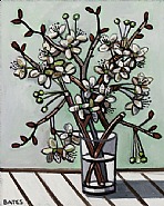 David Bates - Pear Blossoms II (Paintings) h: 20 x w: 16 in / h: 50.8 x w: 40.6 cm