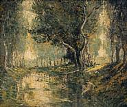 Ernest Lawson - The Bathers (Paintings) h: 20 x w: 24 in / h: 50.8 x w: 61 cm