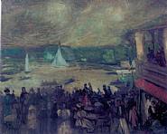 William Glackens - Sailing Boats - Paris (Paintings) h: 25.8 x w: 32 in / h: 65.5 x w: 81.3 cm