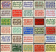Collection of Original Hand Lettered Sign Painter's Samples