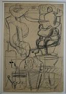 Le Corbusier - Cordage, femme et bateau (Works on Paper (Drawings, Watercolors etc.)) h: 31 x w: 21 cm / h: 12.2 x w: 8.3 in