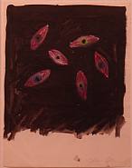 Tony Oursler - Eyes (Works on Paper (Drawings, Watercolors etc.)) h: 27.5 x w: 21.5 cm / h: 10.8 x w: 8.5 in