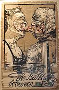William Kentridge - Battle between Yes and No (Prints and Multiples) h: 65 x w: 45 in / h: 165.1 x w: 114.3 cm