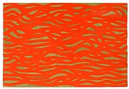 Horizontal Brushstrokes (red on green)