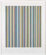 Bridget Riley - Turquoise, Red, Yellow, Blue and Black, 1981