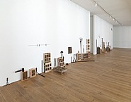 Installation view of Roger Ackling exhibition
