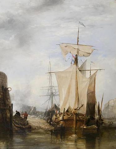 Artnet Edward William Cooke, "St. Peter's Port, Guernsey"