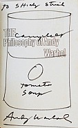 Andy Warhol - Campbell's Tomato Soup - inscribed to Shirly Strick (Works on Paper (Drawings, Watercolors etc.)) h: 8.2 x w: 5.3 in / h: 20.8 x w: 13.5 cm