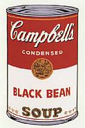 Andy Warhol - Campbell's Soup I: Black Bean Soup (Prints and Multiples) h: 35 x w: 23 in / h: 88.9 x w: 58.4 cm