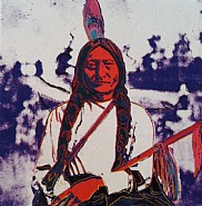 Andy Warhol - Cowboys and Indians: Sitting Bull (Prints and Multiples) h: 36 x w: 36 in / h: 91.4 x w: 91.4 cm
