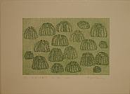 Yayoi Kusama - Pumpkin Army '85 (Green) (Prints and Multiples) h: 18.1 x w: 24.8 in / h: 46 x w: 63 cm