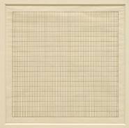 Agnes Martin - Untitled #1 (Works on Paper (Drawings, Watercolors etc.)) h: 9 x w: 9 in / h: 22.9 x w: 22.9 cm