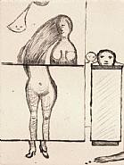 Louise Bourgeois - Dismemberment (Works on Paper (Drawings, Watercolors etc.)) h: 20.5 x w: 15 in / h: 52.1 x w: 38.1 cm