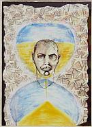 Francesco Clemente - Against Time (Works on Paper (Drawings, Watercolors etc.)) h: 26.2 x w: 19 in / h: 66.5 x w: 48.3 cm