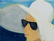 Alex Katz - Elizabeth (Paintings) h: 9 x w: 12 in / h: 22.9 x w: 30.5 cm