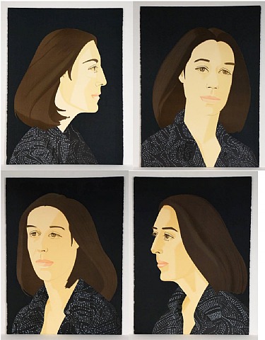  Alex Katz, Ada Four Times (Suite of four prints, sold as a set)