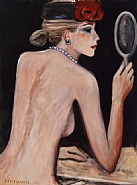 Nu au miroir