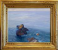 Charles Herbert Woodbury - The Irish Lady Off Land's End (Paintings) h: 17 x w: 21 in / h: 43.2 x w: 53.3 cm