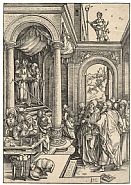 Albrecht Dürer - Mariens Tempelgang – The Presentation of the Virgin in the Temple (Prints and Multiples) h: 11.8 x w: 8.1 in / h: 30 x w: 20.6 cm