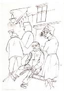 George Grosz - Blick in die Tauentzienstrasse (Works on Paper (Drawings, Watercolors etc.)) h: 56 x w: 40.5 cm / h: 22 x w: 15.9 in