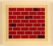 Robert Therrien - No Title (small red brick drawing) (Paintings)