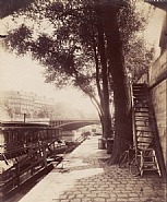 Eugène Atget - Quai d'Anjou, Paris (Photographs) h: 8.5 x w: 7 in / h: 21.6 x w: 17.8 cm