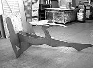 William King - Natural h: 45 x w: 77 x d: 10 in / h: 114.3 x w: 195.6 x d: 25.4 cm