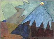 Arthur Dove - Untitled [8-24-40 (Works on Paper (Drawings, Watercolors etc.)) h: 4 x w: 5.5 in / h: 10.2 x w: 14 cm
