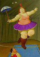Fernando Botero - Equilibrista (Paintings) h: 151 x w: 100 cm / h: 59.4 x w: 39.4 in