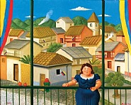 Fernando Botero - National Holiday (Paintings) h: 39.4 x w: 51.2 in / h: 100.1 x w: 130 cm