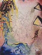 Salvador Dalí - Rêve de Moise ou cauchemar de Moise (Mixed Media) h: 65 x w: 50.2 cm / h: 25.6 x w: 19.8 in