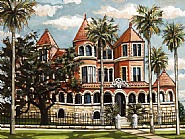 David Bates - Moody Mansion I (Paintings) h: 30 x w: 40 in / h: 76.2 x w: 101.6 cm