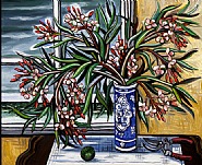 David Bates - Oleanders (Paintings) h: 40 x w: 48 in / h: 101.6 x w: 121.9 cm